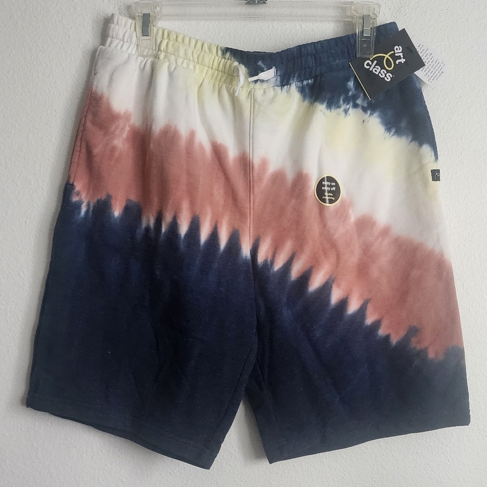 Art Class Boys Shorts Tye Dye Drawstring Elastic Waist Sz XL-16 (NWT)